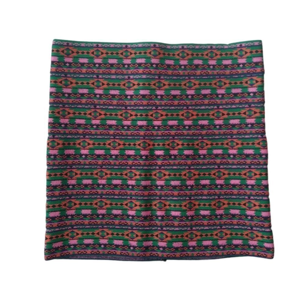 Pleasure Doing Business Multicolor Abstract Festival Rave Bandage Mini Skirt